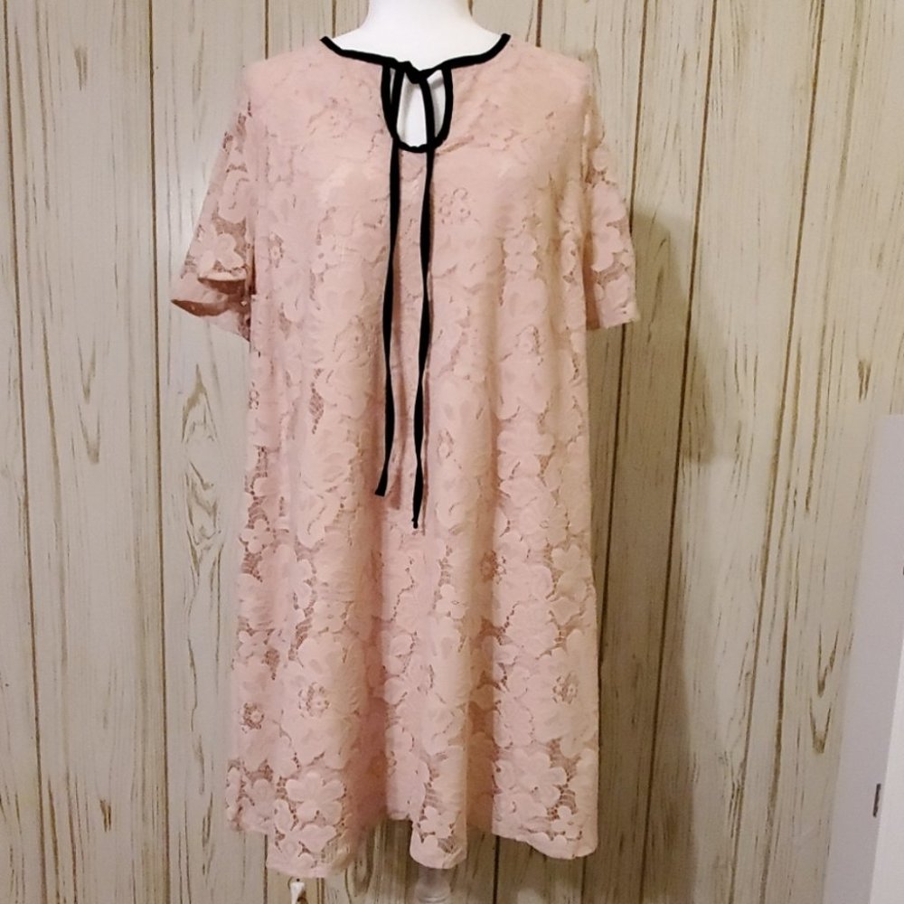 Simply Be Peach Lace Dress